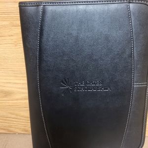 Bill Gates Scholarship Leather Black Padfolio